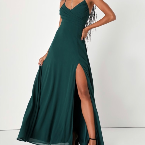 Emerald Green Lulus Dress - Picture 5 of 5